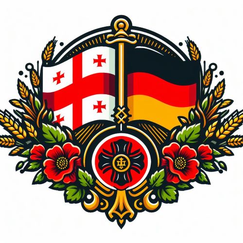 Georgische Diaspora e. V. / Georgischer Verin in Deutschland. Zweck des Vereins ist Förderung der Demokratie in Georgien Logo